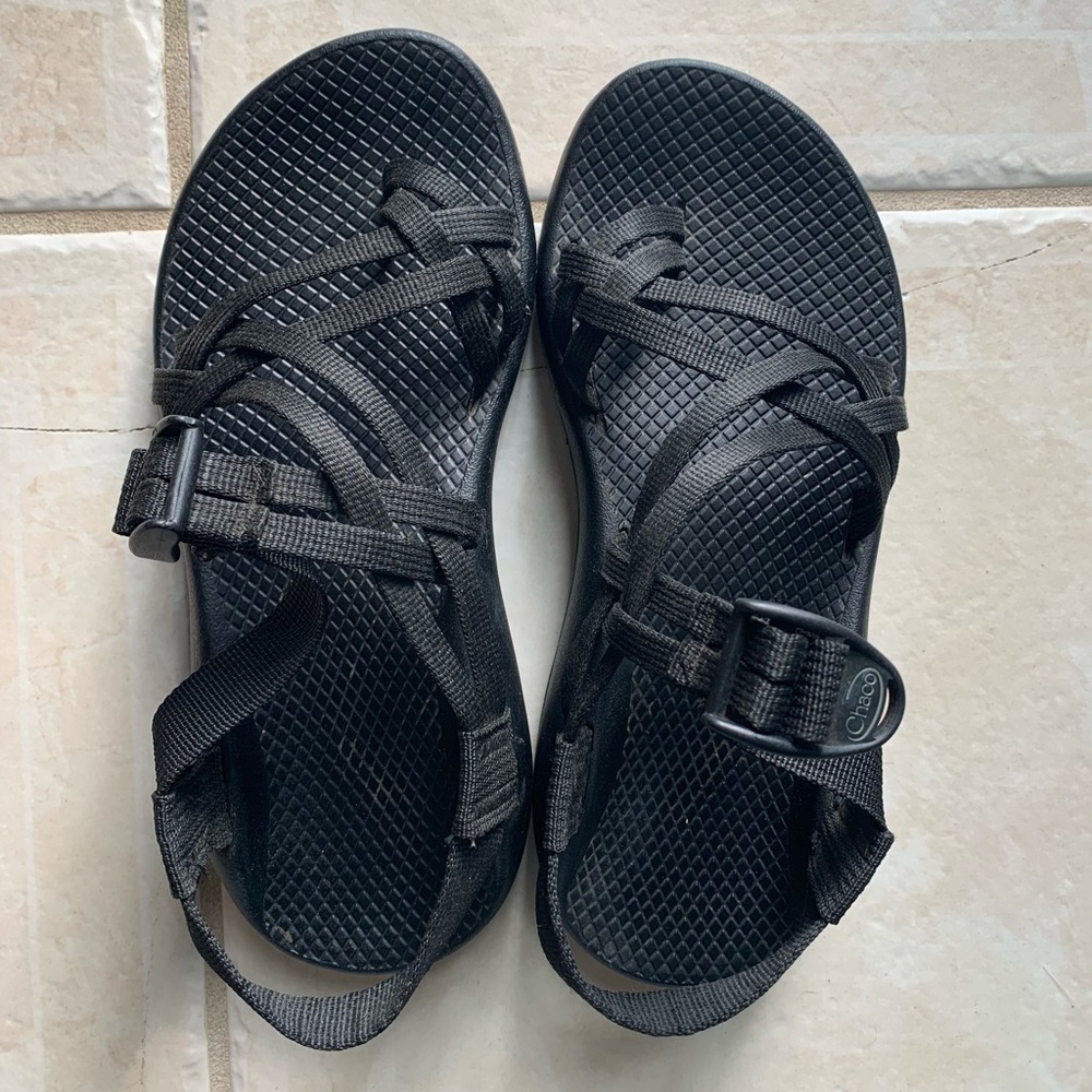 Chaco Black Strappy Sandals